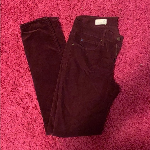 Burgundy corduroy legging jeans - 26 r - Picture 2 of 2